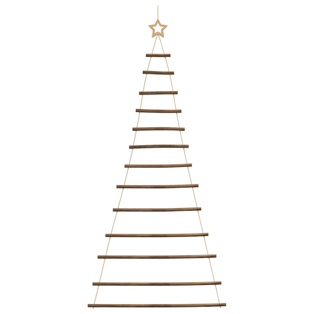 Hanging Christmas Tree with Top Star 86x180 cm Natural Branch